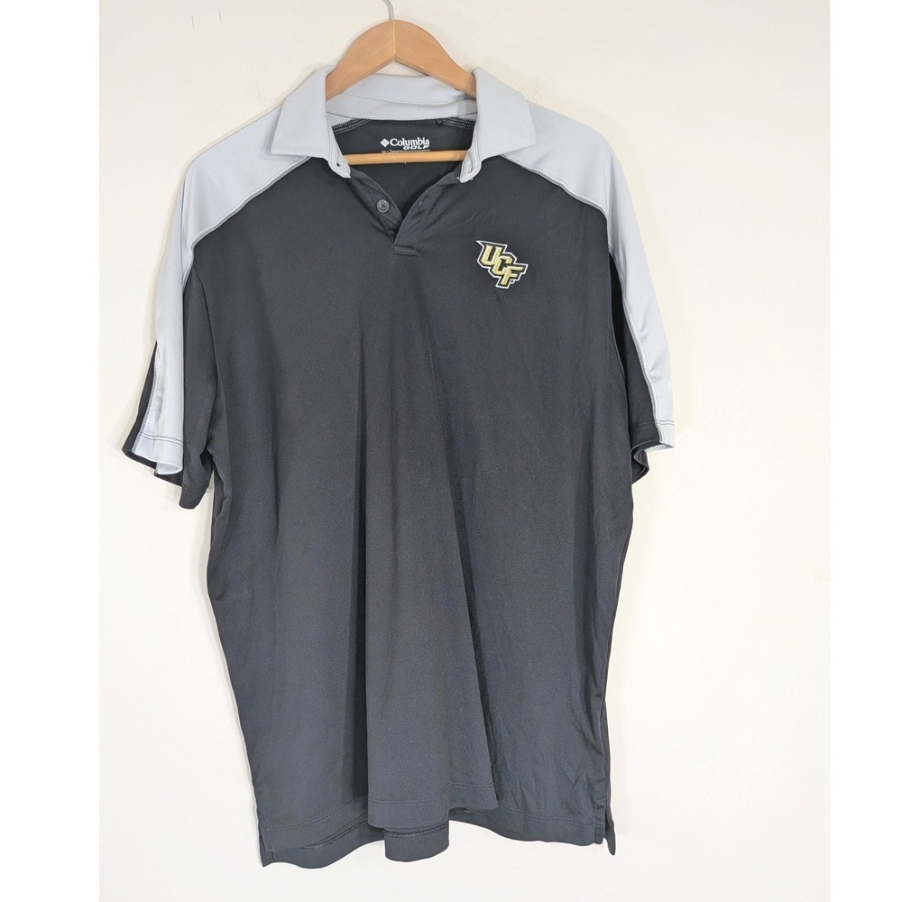 Columbia Black Polo Shirt; UCF Knights Golf Performance Short Sleeve XL